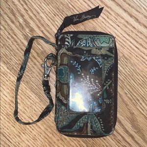 Vera Bradley wristlet Java Blue RETIRED PRINT
